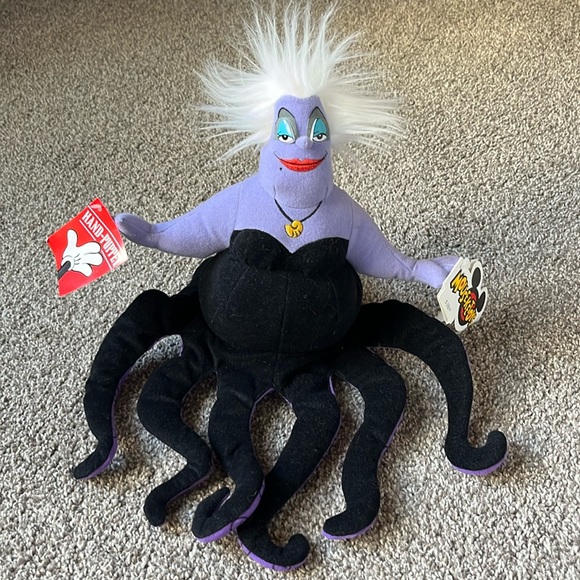 Disney Other - Vintage Disney Parks Little Mermaid Ursula Hand Puppet Plush Mouseketoys New